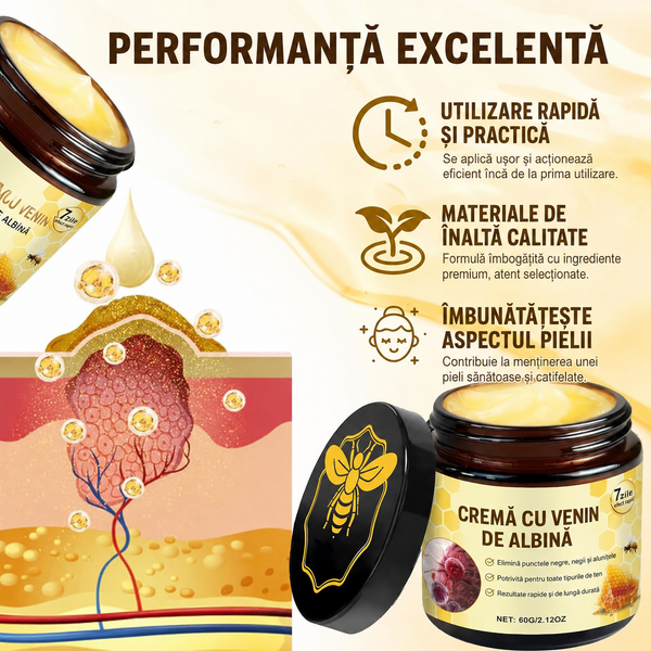 Cremă cu Venin de Albine – Confort și Susținere pentru Articulații și Mușchi