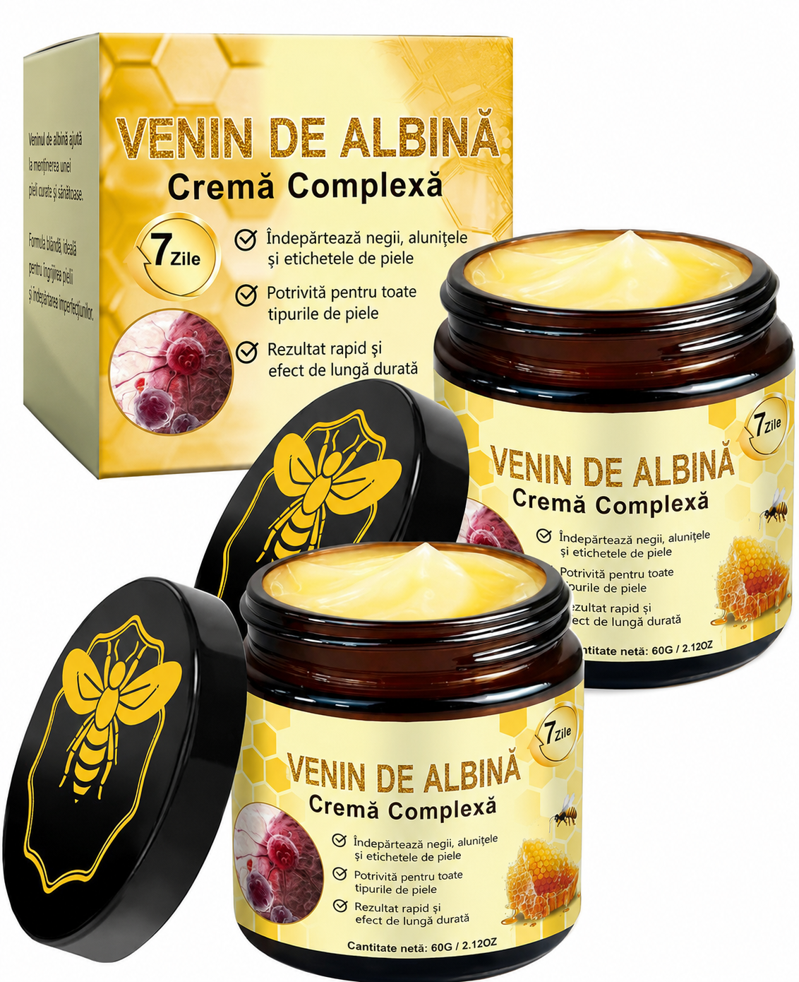 Cremă cu Venin de Albine – Confort și Susținere pentru Articulații și Mușchi